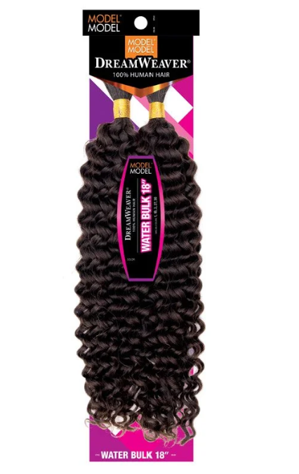 Water Bulk 18" braiding hair – soft, lightweight synthetic bulk hair ideal for boho braids, goddess braids, twists, and natural crochet hairstyles.