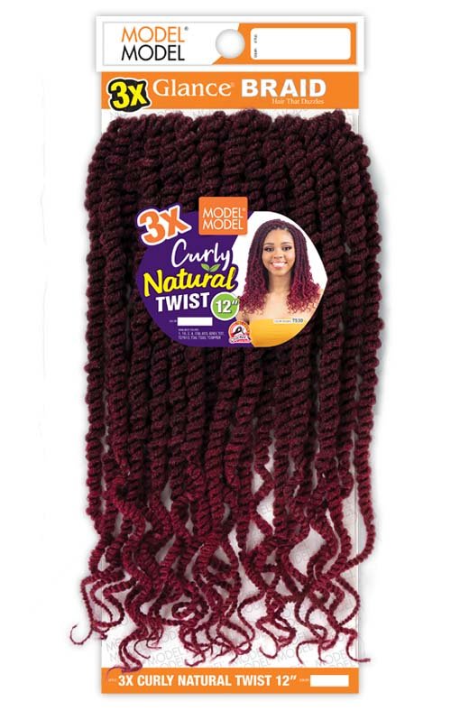 MODEL MODEL 3X Crochet Curly Natural Twist 12"-3- Sareya Beauty - Calgary hair store