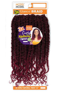 Thumbnail for MODEL MODEL 3X Crochet Curly Natural Twist 12