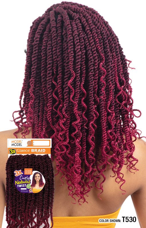 MODEL MODEL 3X Crochet Curly Natural Twist 12"-2- Sareya Beauty - Calgary hair store