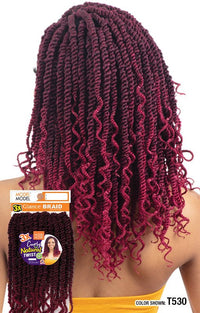 Thumbnail for MODEL MODEL 3X Crochet Curly Natural Twist 12