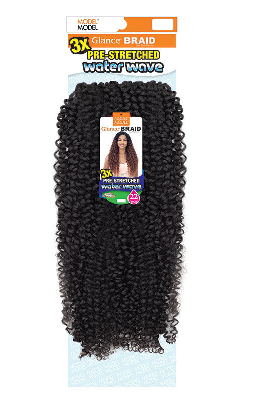 MODEL MODEL 3X Pre- Stretched Water Wave 22"-3- Sareya Beauty - Calgary hair store