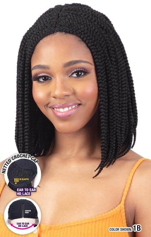 MODEL MODEL Klio Braided Lace Wig - Bob Box Braids-1- Sareya Beauty - Calgary hair store