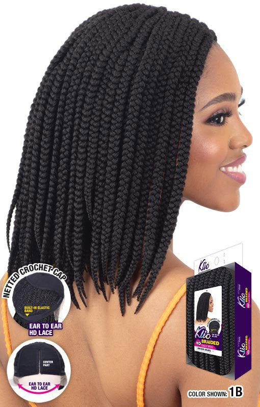 MODEL MODEL Klio Braided Lace Wig - Bob Box Braids-3- Sareya Beauty - Calgary hair store