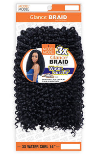 Thumbnail for MODEL MODEL CROCHET GLANCE BRAID 3X WATER CURL 14