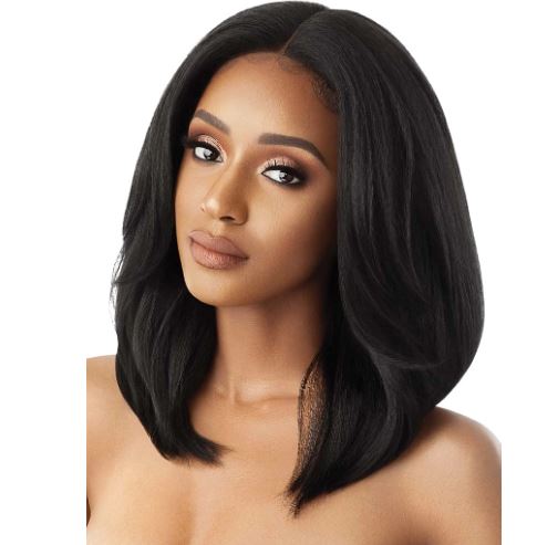 OUTRE LACEFRONT NEESHA SOFT & NATURAL WIG  NEESHA 201, BLACK