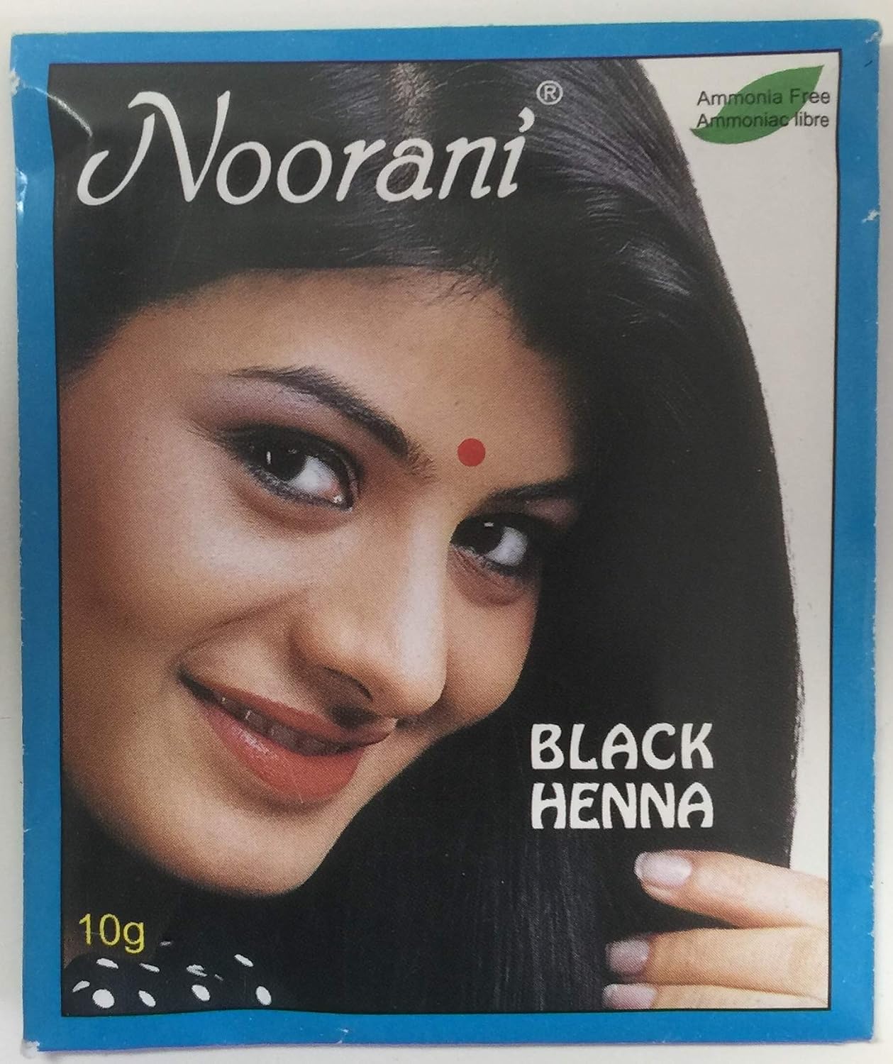 Noorani Hair Color Henna (6 Sachets X 10g)- BLACK
