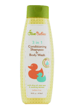 Olive Babies 3N1 Conditioning Shampoo & Body Wash (14oz)