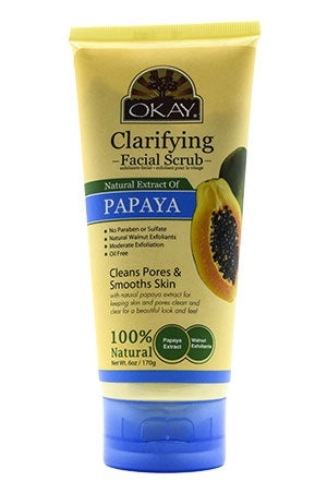 OKAY African Facial Scrub Papaya ( 6oz)