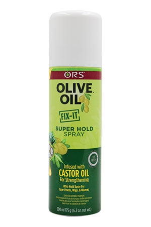 ORGANIC ROOT OILIVE OIL FIX- IT SUPER HOLD SPRAY -6.20z