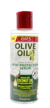 ORS OLIVE OIL HEAT PROTECTION HAIR SERUM INFUSED WITH COCONUT OIL