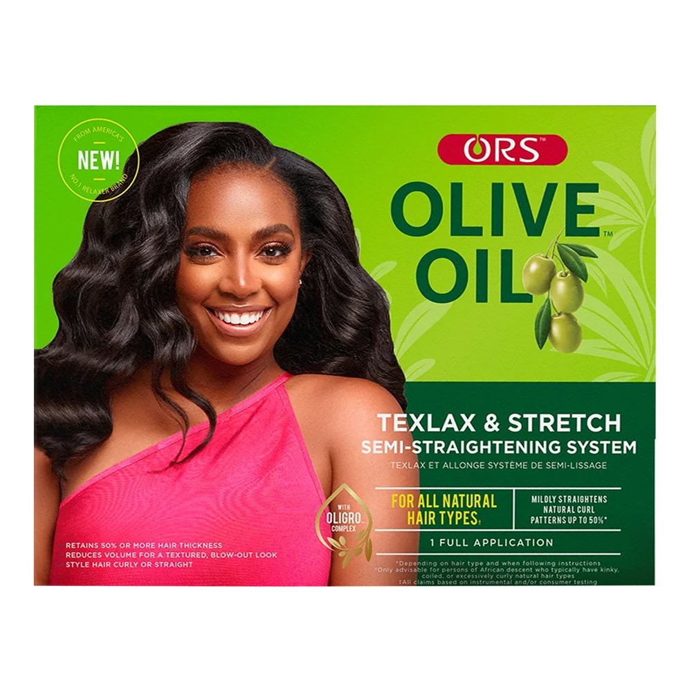 ORS Olive Oil Texlax & Stretch Semi Straightening System, sareya beauty supply store in calgary 