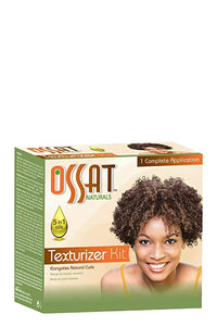 Thumbnail for Packaging of OSSAT Naturals Texturizer Kit featuring a smiling woman with natural curls on the front.