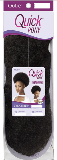 Thumbnail for Quick Pony hair product packaging with a label featuring an African American woman and child.