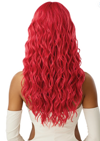 Thumbnail for Red wig on a person with a white background