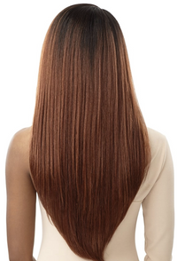 Thumbnail for Long, straight hair with a gradient color on a white background