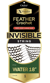 Thumbnail for Outre Xpression Feather Crochet Invisible String packaging on a white background