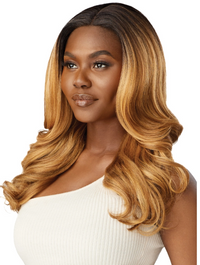 Thumbnail for Woman with long, wavy, blonde hair on a white background