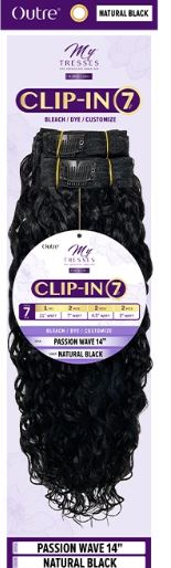OUTRE  MYTRESSES PURPLE 100% Human Hair Clip In 7 PCS Passion Wave 14, Sareya Beauty Supply, Beauty Supply Store near Me, Beauty Supply Store in Calgary