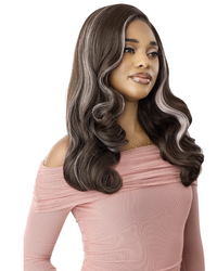 Thumbnail for OUTRE Melted Hairline Lace Front Wig -MH 131 Woman with styled hair on a white background