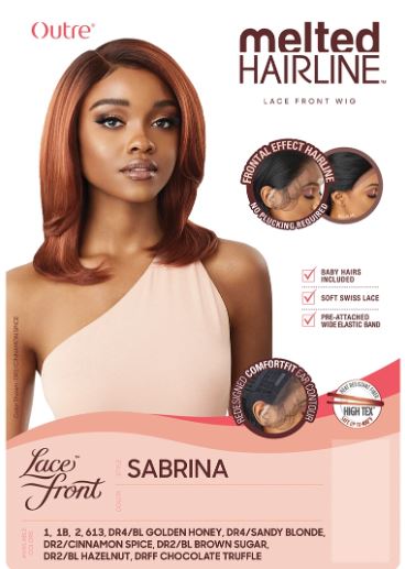 OUTRE MELTED HAIRLINE LACE FRONT WIG - SABRINA, LABEL
