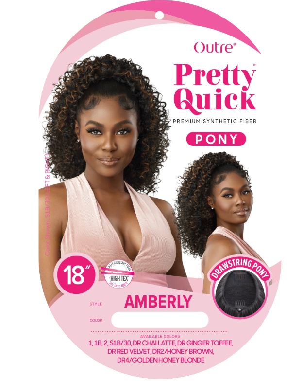 OUTRE PRETTY QUICK DRAWSTRING PONY - AMBERLY - LABEL