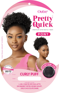 Thumbnail for OUTRE Pretty Quick Drawstring Ponytail- Curly Puff Sareya Beauty Supply Store in Calgary Alberta Canada