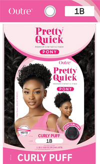 Thumbnail for OUTRE Pretty Quick Drawstring Ponytail- Curly Puff Sareya Beauty Supply Store in Calgary Alberta Canada