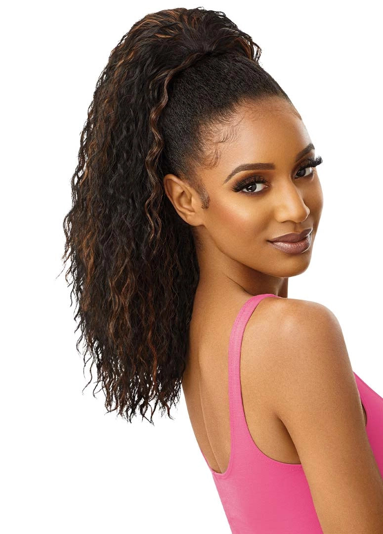 OUTRE PRETTY QUICK DRAWSTRING PONYTAIL- VANNA- SIDE Sareya Beauty supply store in calgary, wig store