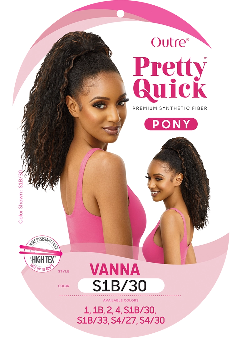 OUTRE PRETTY QUICK DRAWSTRING PONYTAIL- VANNA- LABEL Sareya Beauty supply store in calgary, wig store