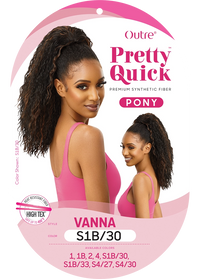 Thumbnail for OUTRE PRETTY QUICK DRAWSTRING PONYTAIL- VANNA- LABEL Sareya Beauty supply store in calgary, wig store