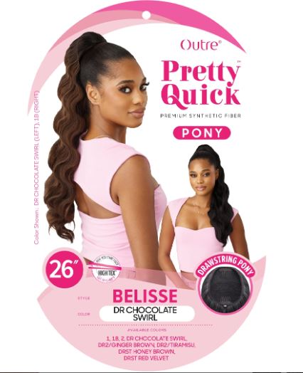 OUTRE Pretty Quick Drawstring Ponytail  26" - BELISSE Sareya Beauty Supply Store in Calgary Alberta Canada