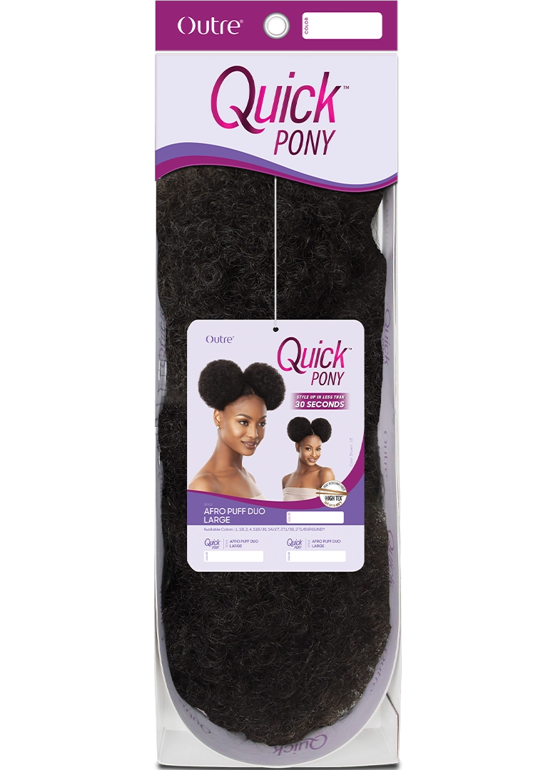 OUTRE PRETTY QUICK DRAWSTRING PONYTAIL AFRO PUFF DUO LARGE- PACK SAREYA BEAUTY SUPPLY STORE IN CALGARY ALBERTA CANADA