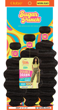 Thumbnail for OUTRE Sugar Punch Unprocessed Human Hair Deep Curl 14