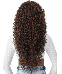 Thumbnail for Person with long, curly hair styled in a ponytail on a white background