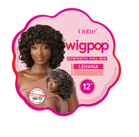 Thumbnail for Outre wigpop synthetic full wig packaging with a model wearing the wig.