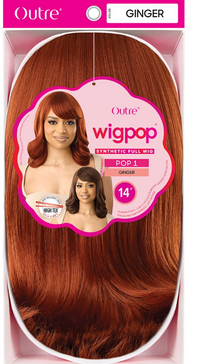 Thumbnail for Outre wig packaging with ginger hair color on a white background
