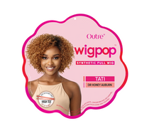 Thumbnail for Outre wigpop synthetic full wig packaging with a model wearing the wig.