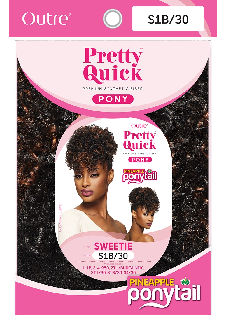 OUTRE PRETTY QUICK DRAWSTRING PINEAPPLE PONYTAIL SWEETIE- PACK