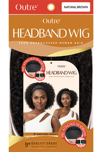 Thumbnail for OUTRE HUMAN HAIR HEADBAND WIG-HH-BOHO JERRY 12