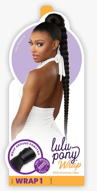 SENSATIONNEL LULU PONYTAIL WRAP 001, LABEL