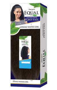 Thumbnail for SHAKE N GO FREETRESS EQUAL DRAWSTRING SYNTHETIC PONY TAIL - SPRING WATER GIRL, BOX VIEW