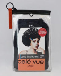 Thumbnail for QFITT Cele Lace Silky Bonnet - X-Large ( Black)