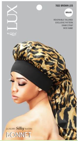 QFITT LUX Braid Luxury Silky Satin Bonnet - Assorted