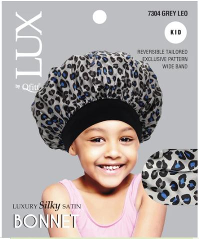 QFITT LUX Kids Luxury Silky Satin Bonnet - Sareya Beauty Supply Store in Calgary Alberta