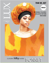 Thumbnail for QFITT LUX bonnet, luxury silky bonnet, hair bonnet for sleeping, satin bonnet regular size, QFITT hair bonnet, protective sleep bonnet, frizz control bonnet, silky bonnet pattern