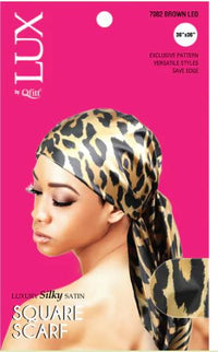 Thumbnail for QFITT LUX Luxury Silky Satin Square Scarf - PATTERN, Sareya Beauty Supply store near me