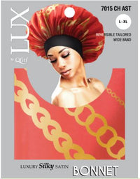 Thumbnail for QFITT LUX Silky Satin Bonnet X-Large Pattern , Sareya Beauty Supply Store in calgary Alberta Canada