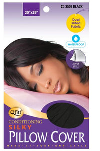 Thumbnail for QFITT Silky Conditioning Pillow Cover- Black , beauty supply store in Near me
