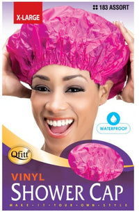 Thumbnail for QFITT Vinyl Shower Cap- X-Large 
Sareya Beauty Supply Store
